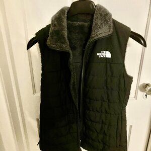 North Face Grey Mossbud Reversible Vest